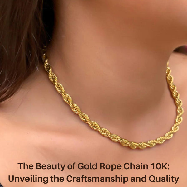 Gold rope hot sale chain 10k