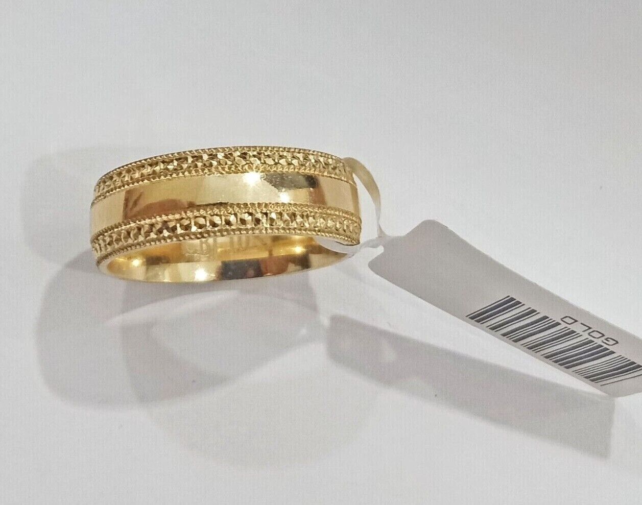 10k Yellow Gold Ring Band Men's Engagement Real 10kt gold SIZE 8 RESIZE
