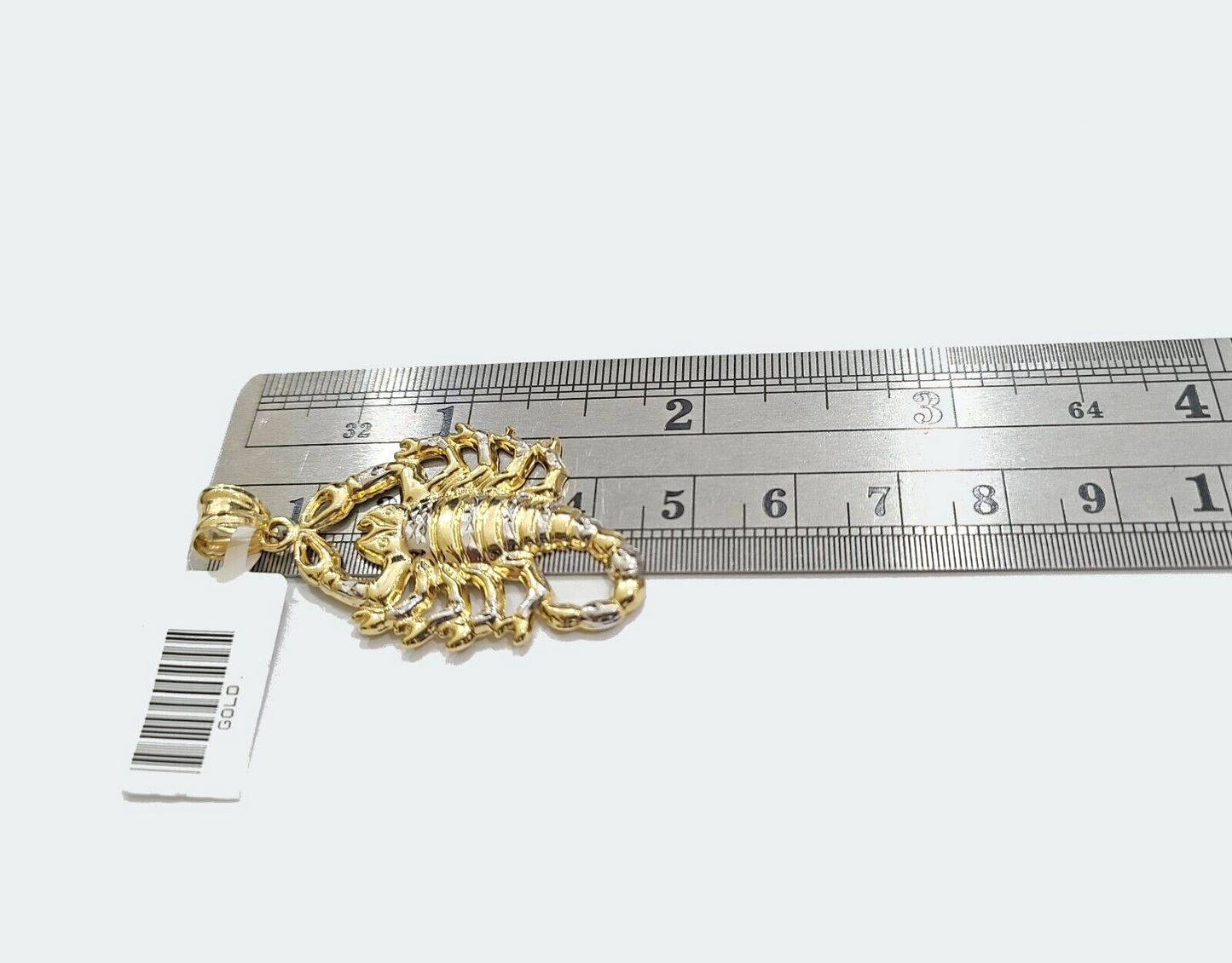 Real 10k Yellow Gold Scorpio Charm Pendant 10kt for Chain