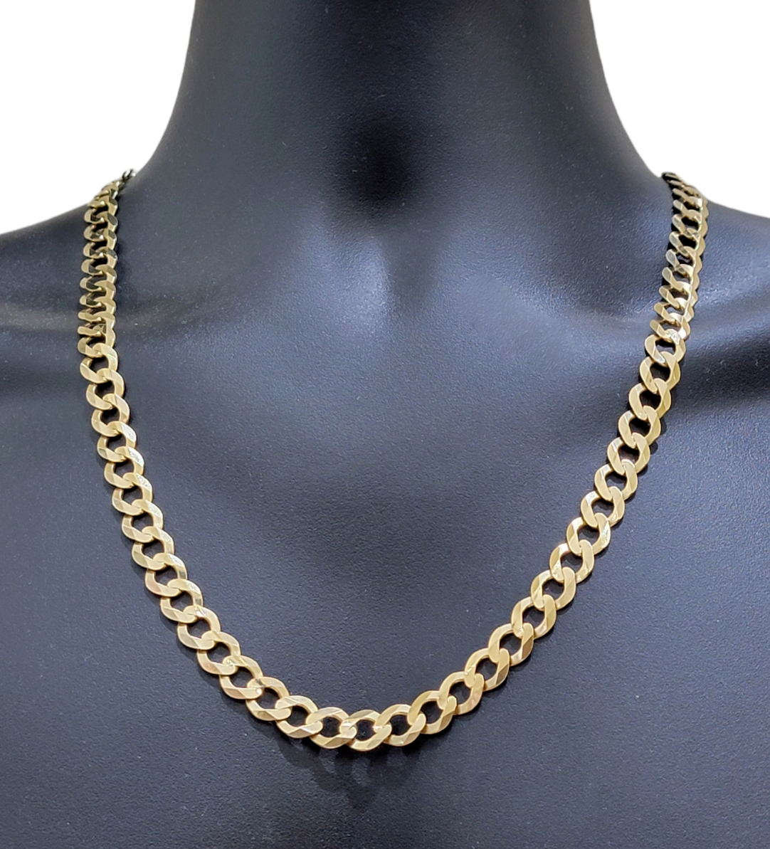 Real 14k Gold Chain Cuban Curb Link 9mm 18 in - 30 Inch Mens Solid 14kt Yellow