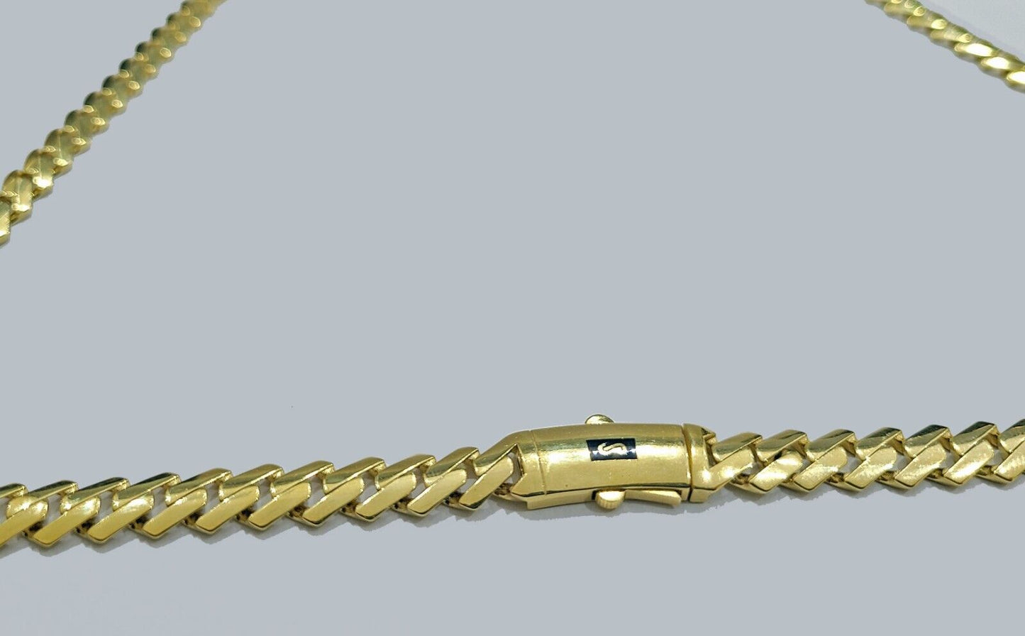 Real 10K Yellow Gold Royal Monaco Chain 8mm chain Necklace Unisex 20-26'' inches
