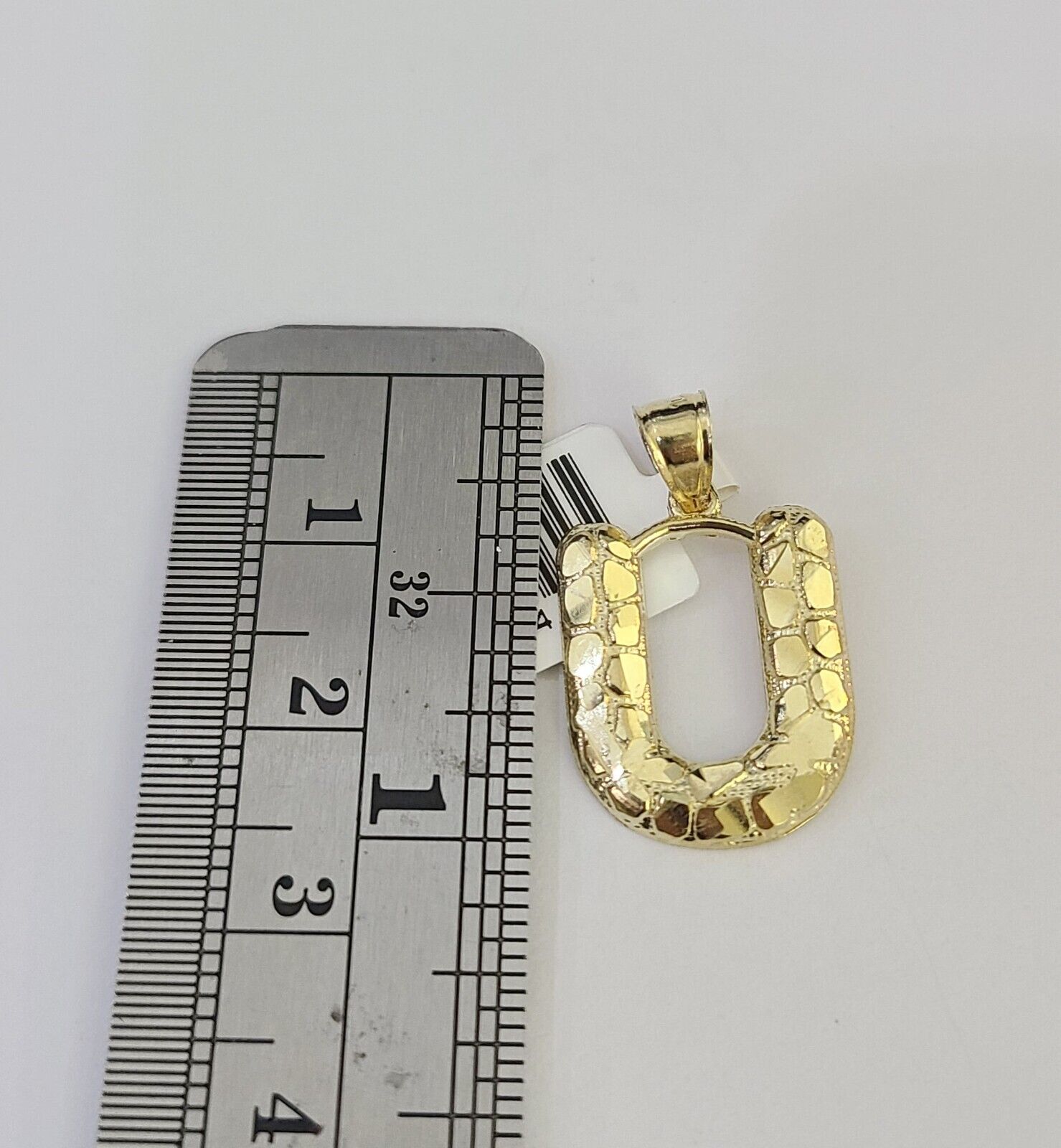 10k Gold Initial U Charm Rope Chain 16"-26" 2.5mm SET Necklace Alphabet Pendant