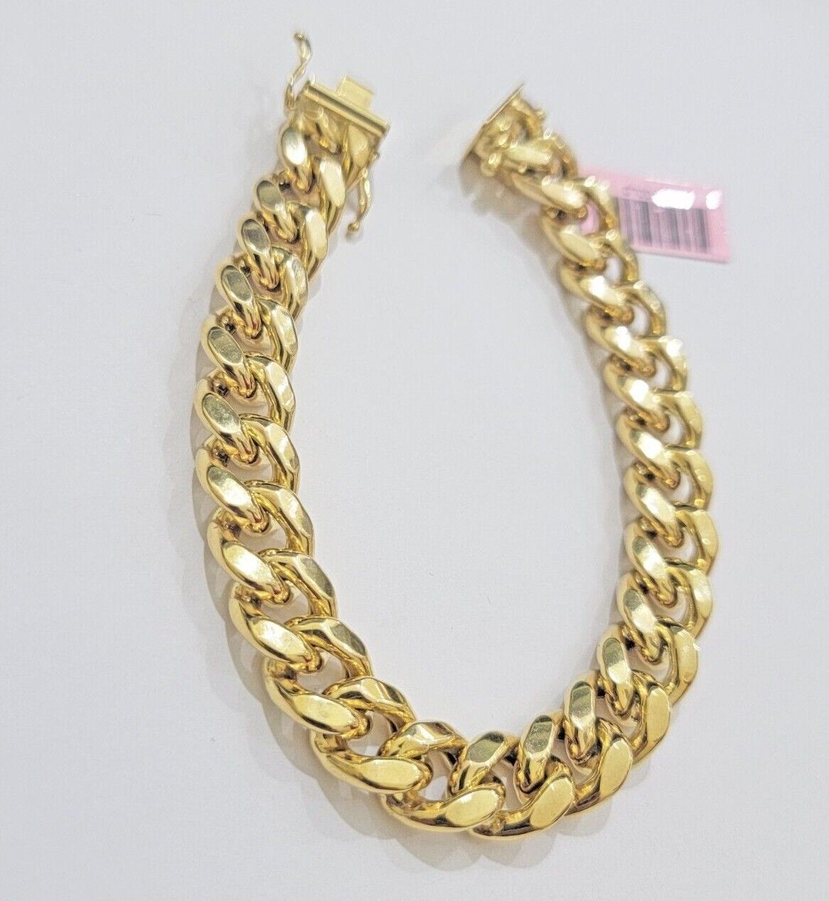 11mm 14k Gold Bracelet Miami Cuban Link 7"- 10 Inch Mens Real 14kt Yellow Gold