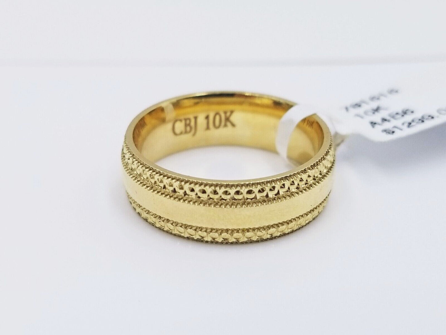 10k Yellow Gold Ring Band Men's Engagement Real 10kt gold SIZE 8 RESIZE