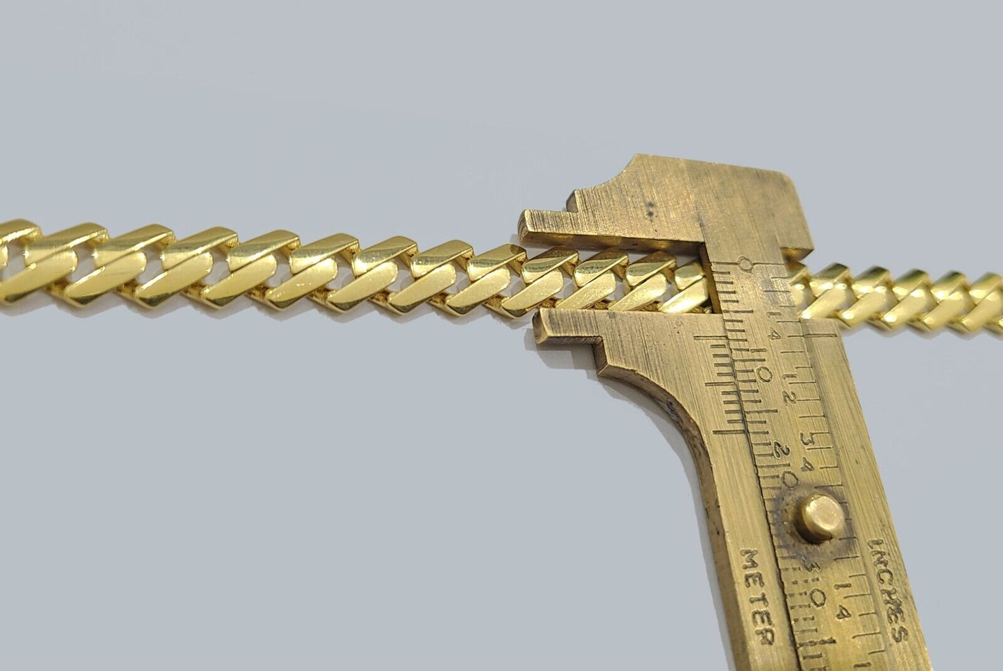 Real 10K Yellow Gold Royal Monaco Chain 8mm chain Necklace Unisex 20-26'' inches