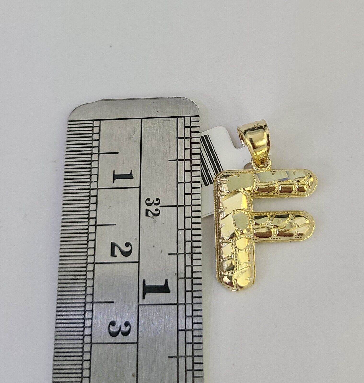 10k Gold Initial F Charm Rope Chain 16"-26" 2.5mm SET Necklace Alphabet Pendant