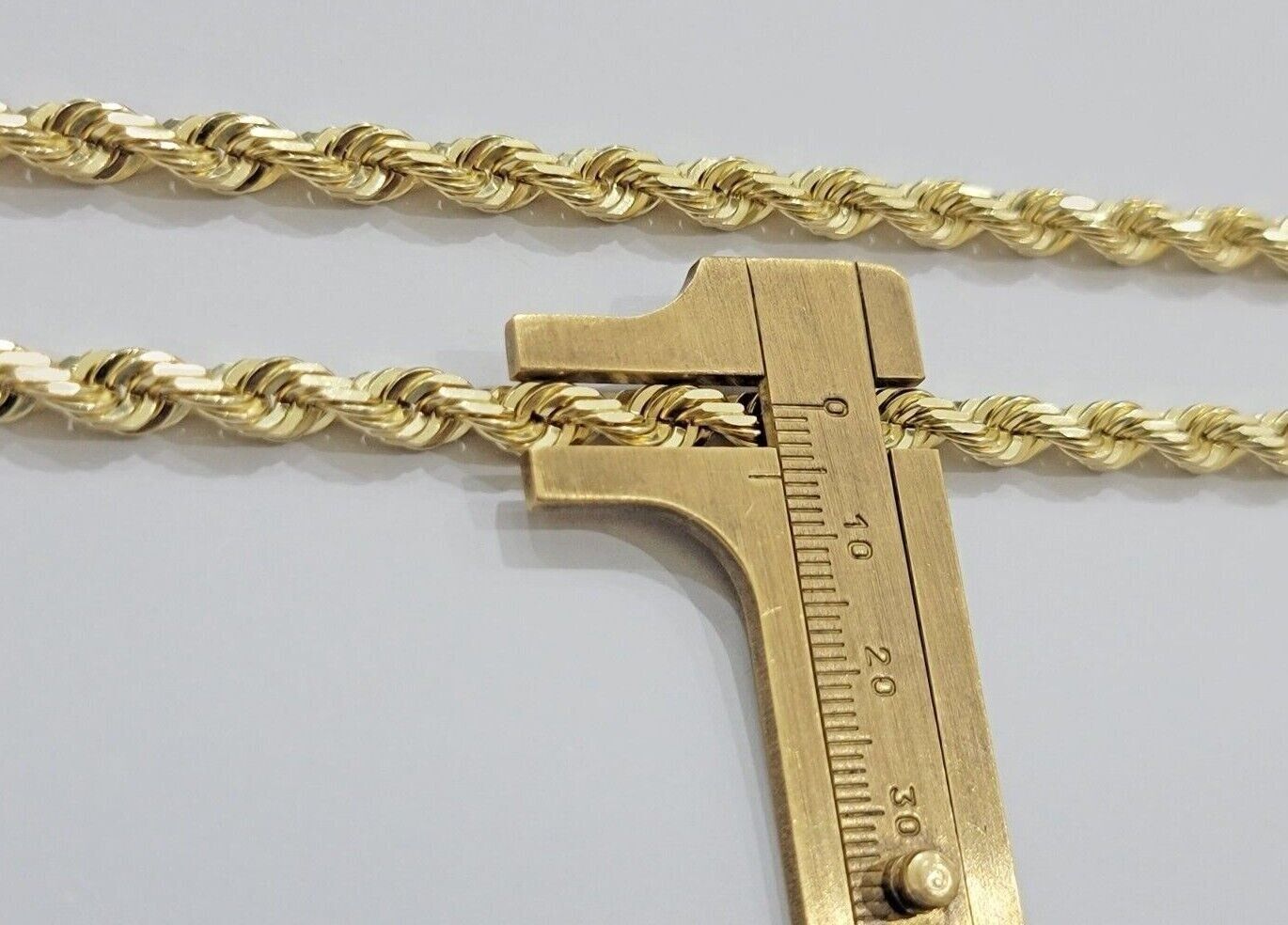 10k Gold Rope Chain Necklace 6mm 24 Inch SOLID Mens 10kt Yellow Gold Strong,REAL