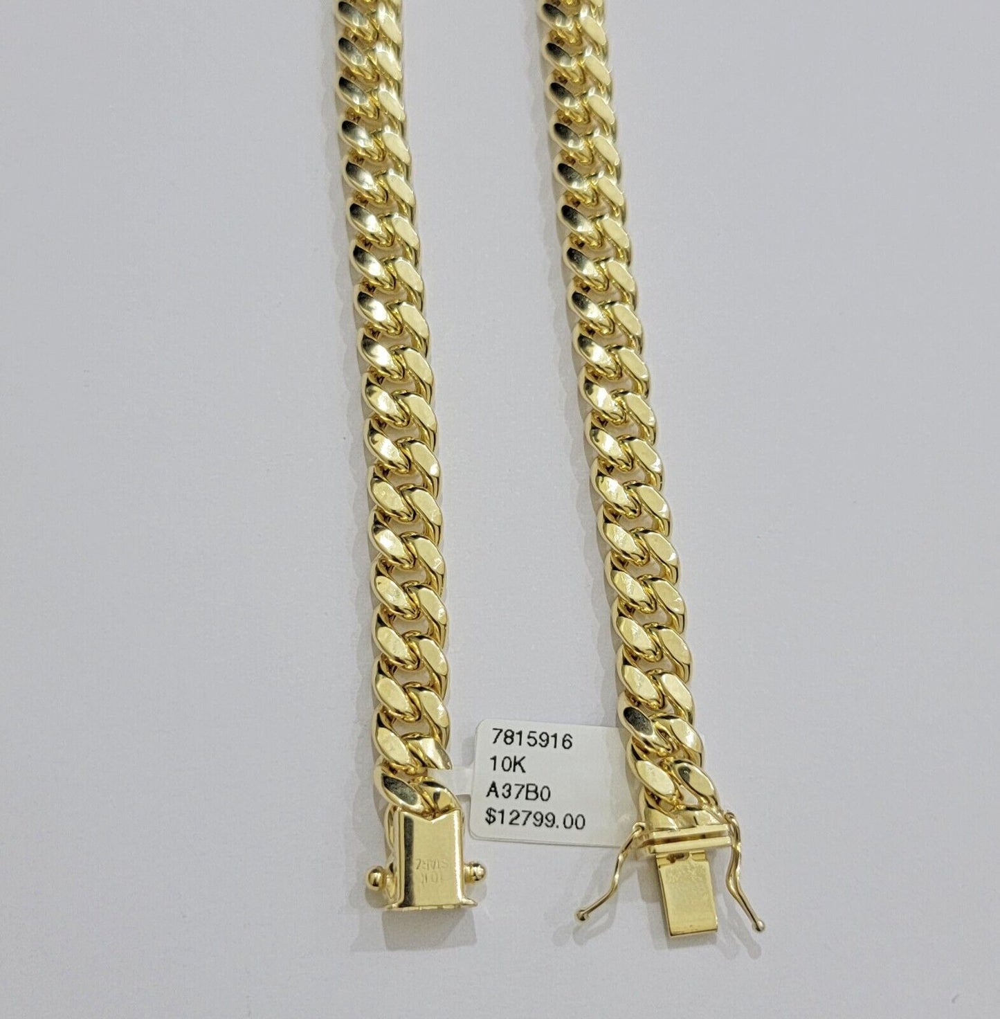 Real 10k Gold Necklace 20 Inch Chain Miami Cuban Link Men's 10KT STRONG LINKS