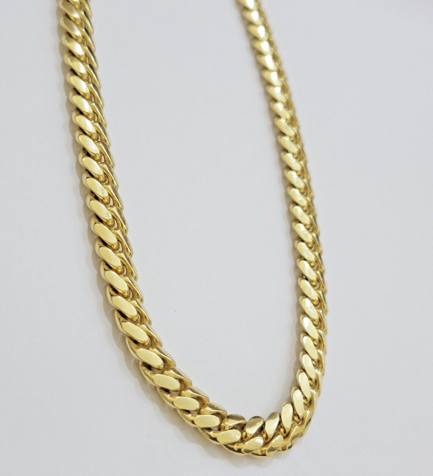 14k Yellow Gold Necklace 8mm Miami Cuban Link Chain 20 - 32 Inch REAL 14kt SOLID