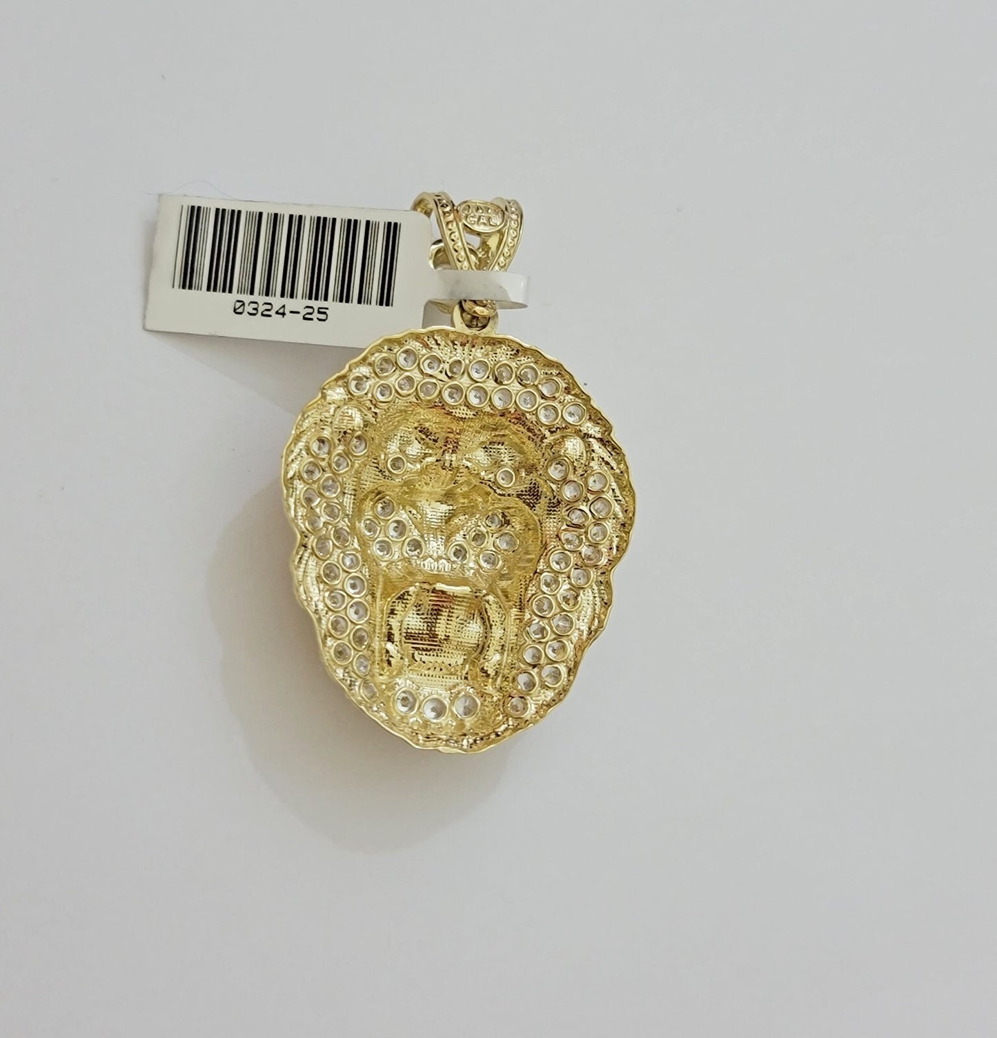 Real 10k Yellow Gold Pendant Lion Head charm 1.5 Inch, Men's 10KT / CAL