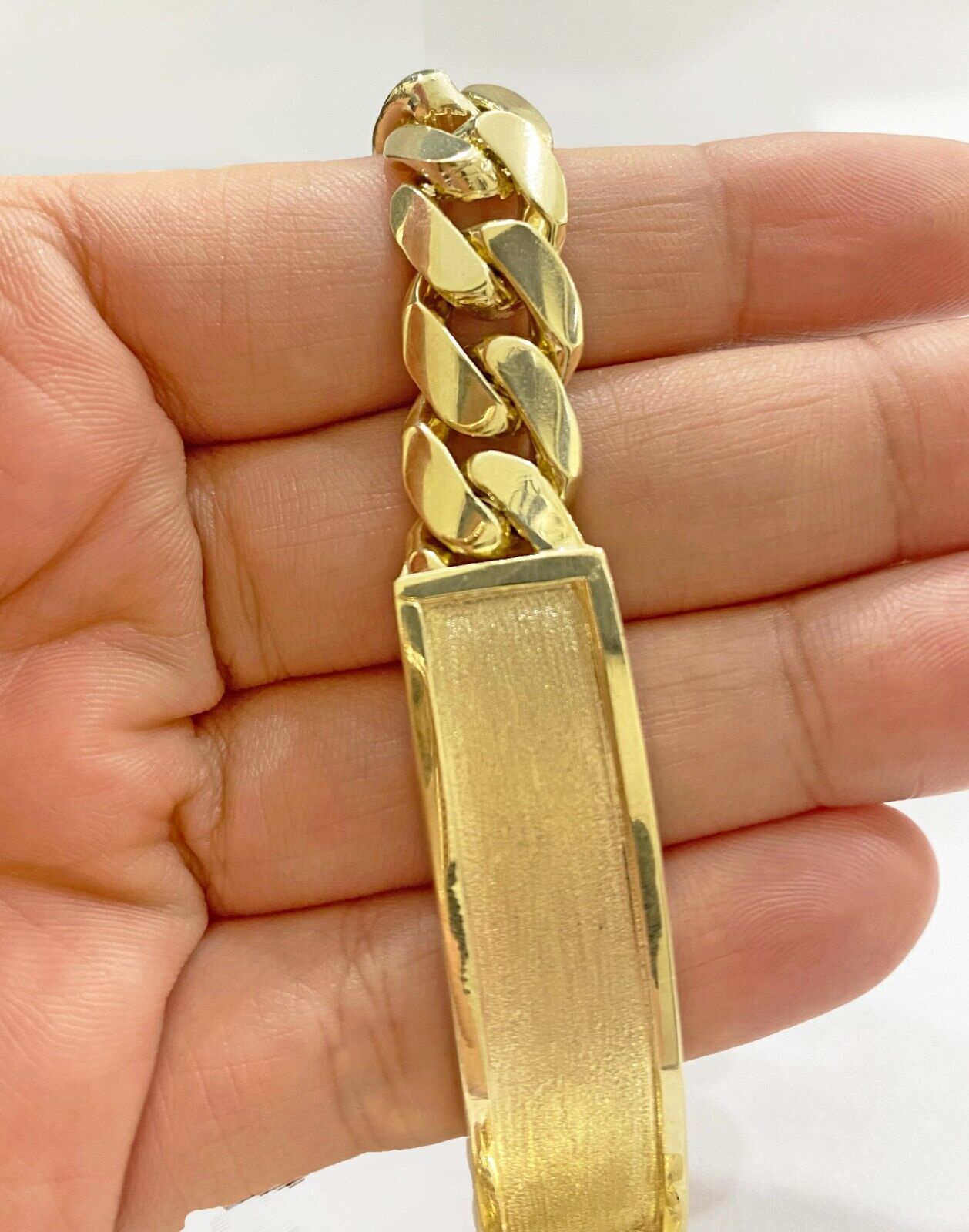 Real 10kt Yellow Gold Solid Miami Cuban Link Bracelet Men's 8.5'' 11mm Box Lock