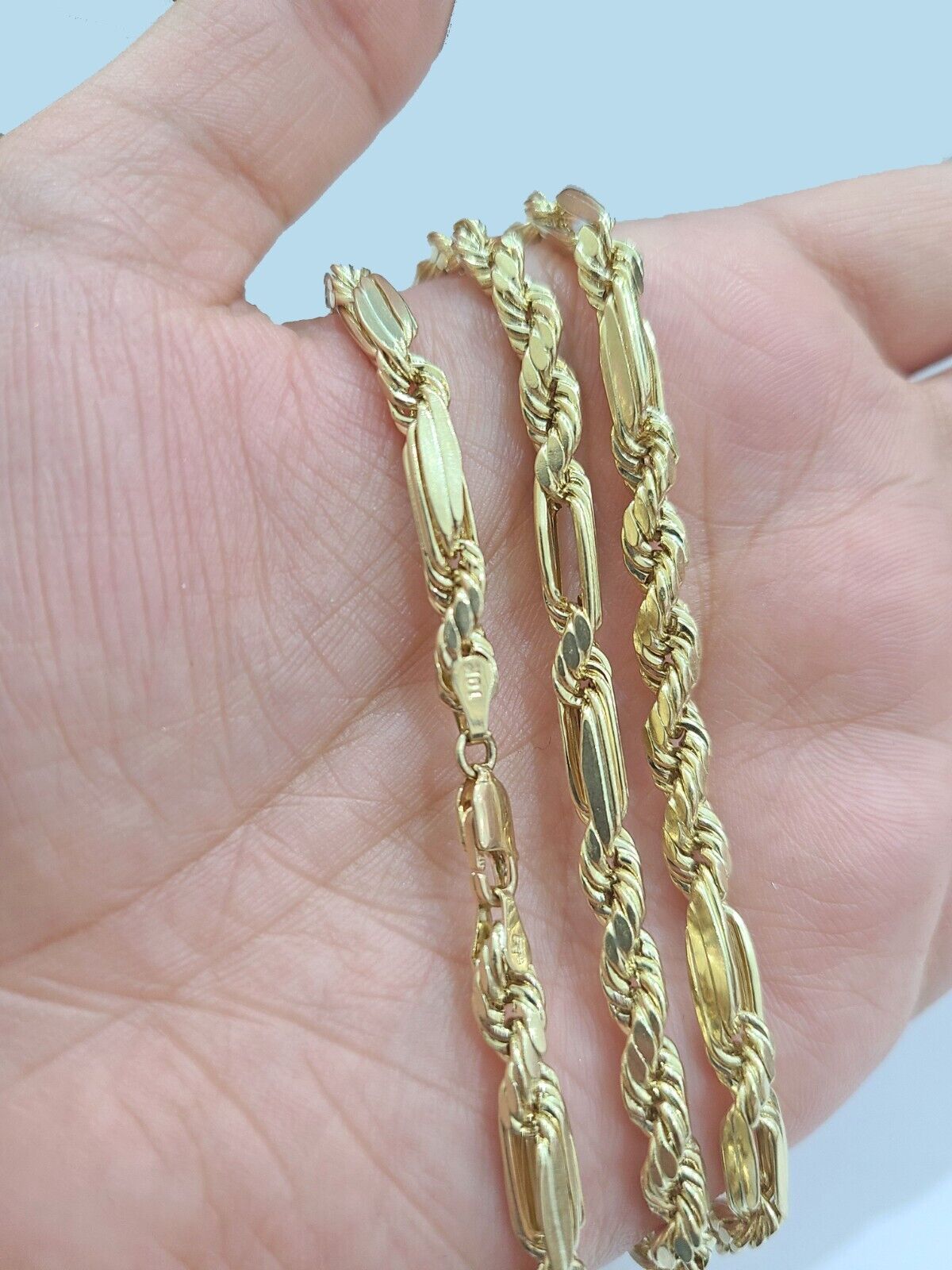 Real 10k Yellow Gold Milano Rope Chain 26''  Necklace Lion Head charm pendant