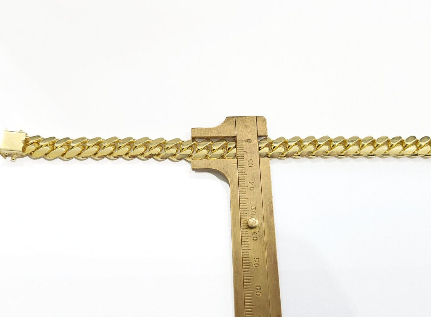 Real 14k Yellow Solid Gold 10mm Miami Cuban Bracelet 9'' inch 14kt Unisex