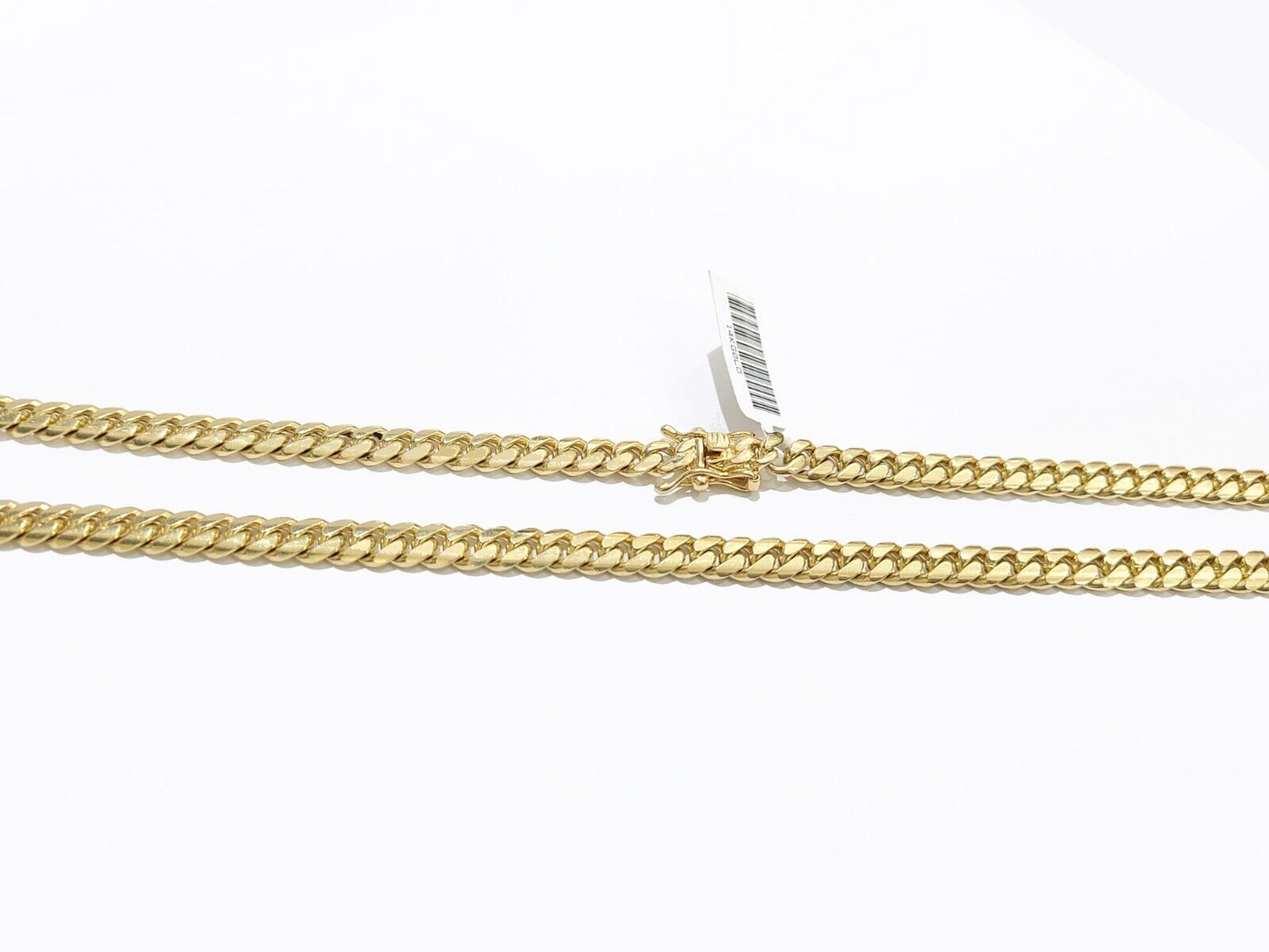 Real 14k Yellow Gold Necklace Miami Cuban Chain 6mm 26" inch 14kt Unisex Chain