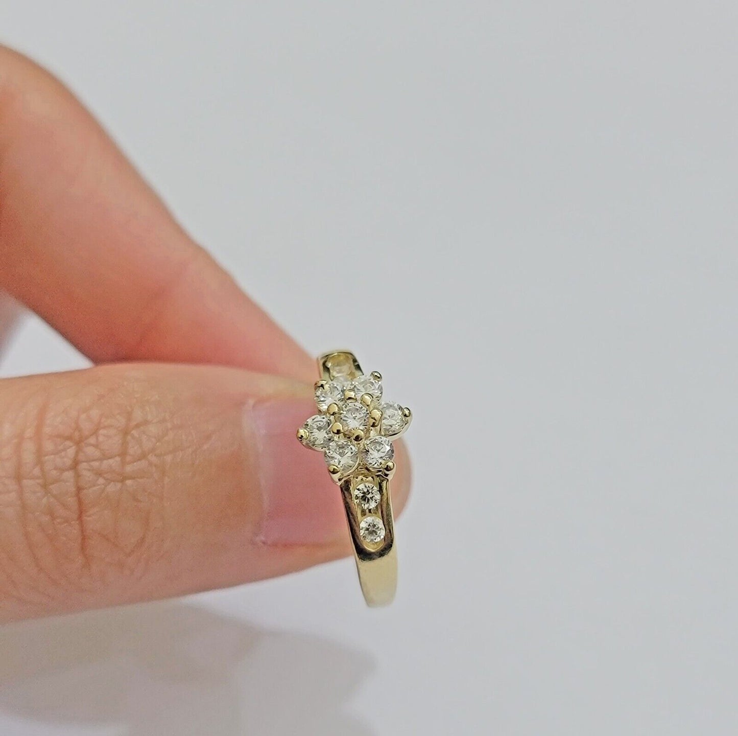 10k Yellow Gold Ring Ladies Wedding Band size 7 Real 10kt Engagement Women