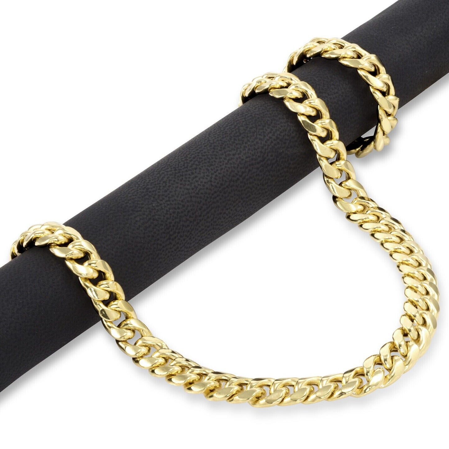 Mens 10k Yellow Gold Chain Necklace Miami Cuban Link 20 Inch 9mm REAL 10KT GOLD