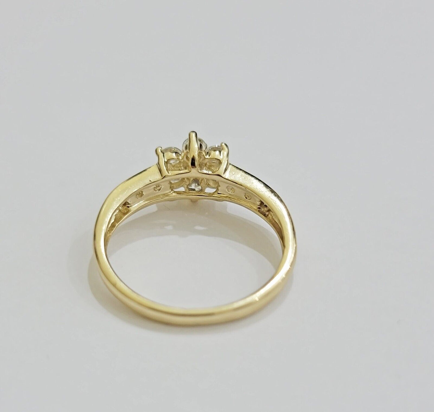 10k Yellow Gold Ring Ladies Wedding Band size 7 Real 10kt Engagement Women