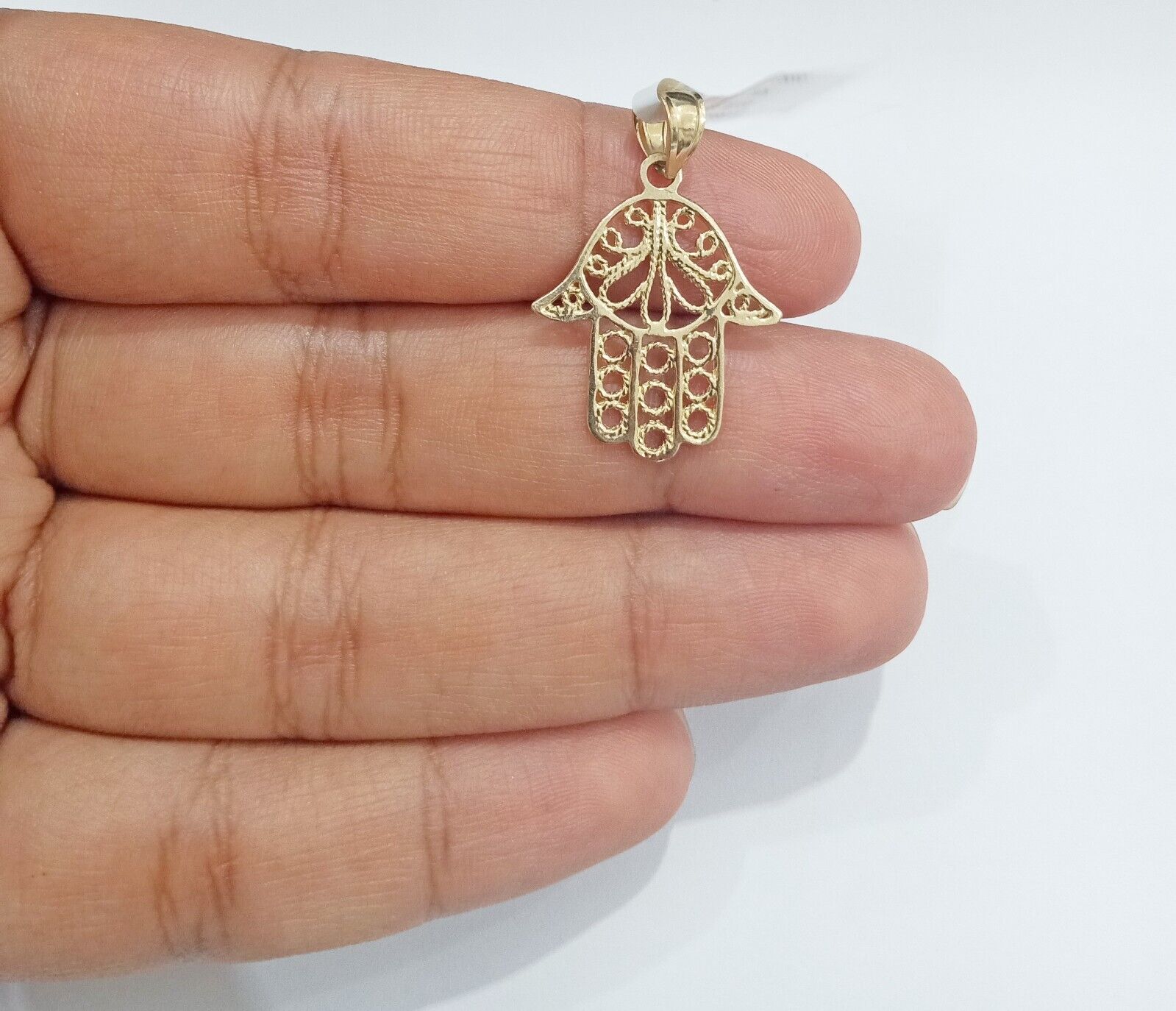 Mens gold sales hamsa pendant