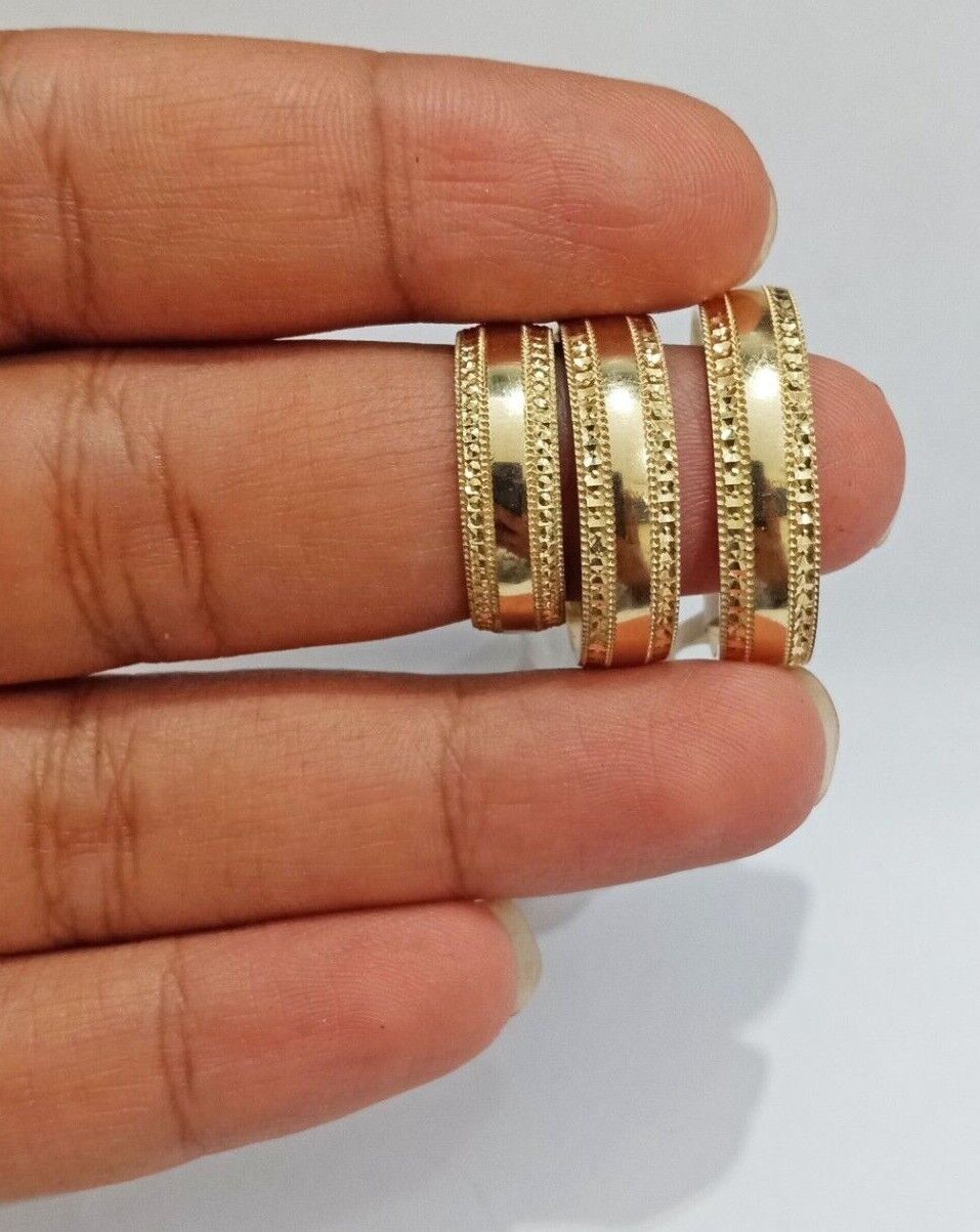 10k Yellow Gold Ring Band Men's Engagement Wedding Anniversary Real 10kt gold, 9