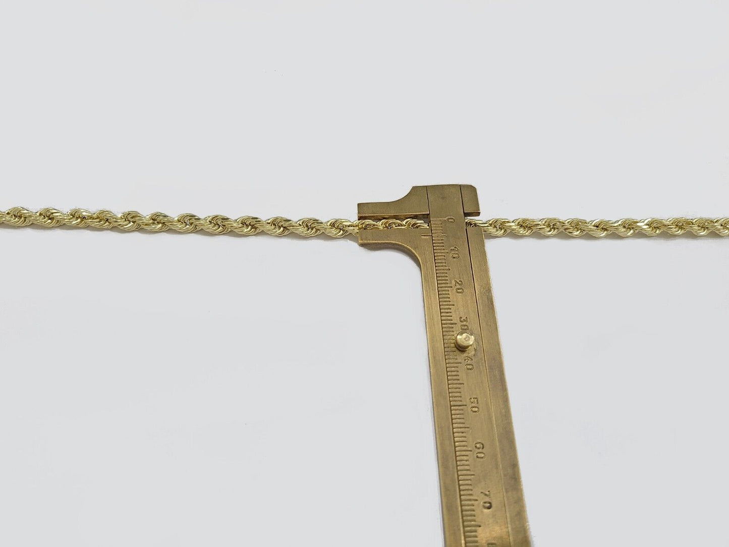 Real 14k Yellow Gold Rope Chain 5mm 26'' Necklace Jesus Cross Charm Pendant 14kt