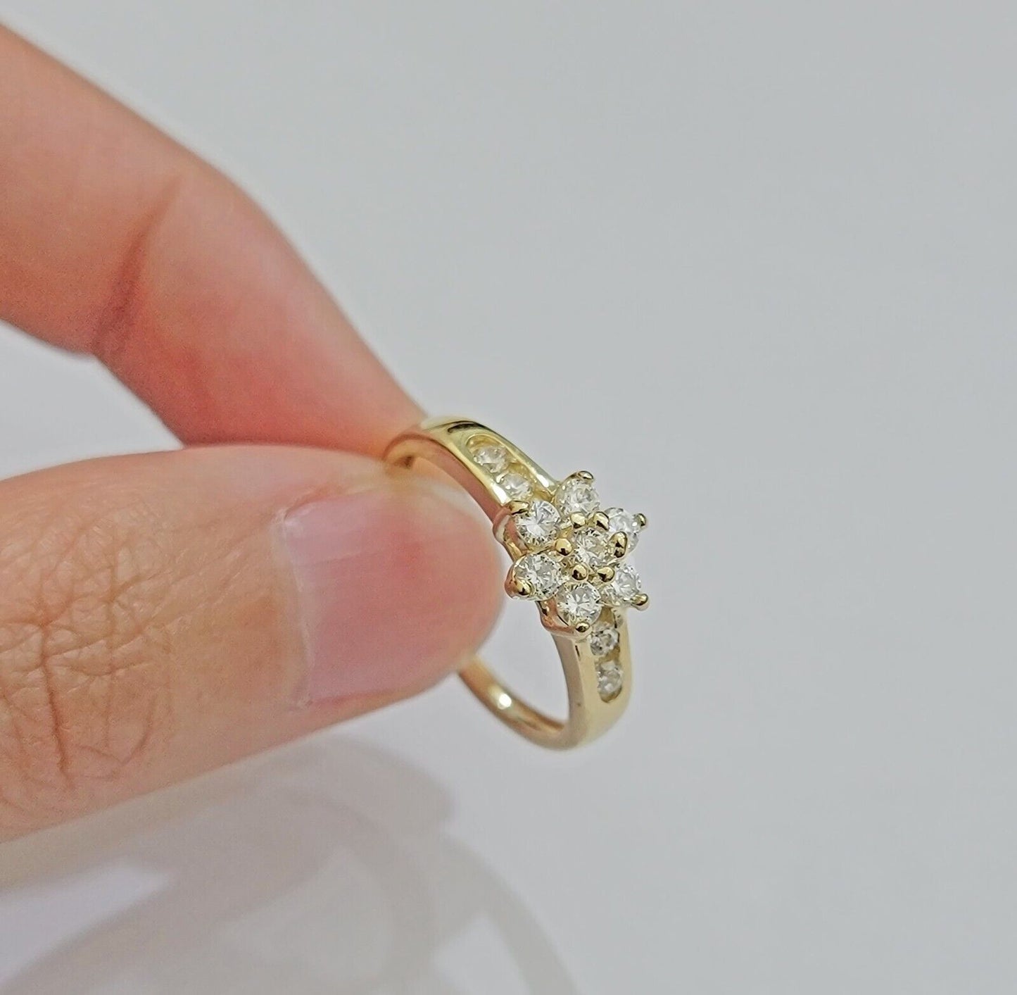 10k Yellow Gold Ring Ladies Wedding Band size 7 Real 10kt Engagement Women