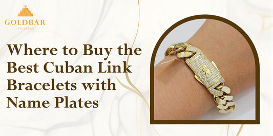 Cuban link bracelet with name plate