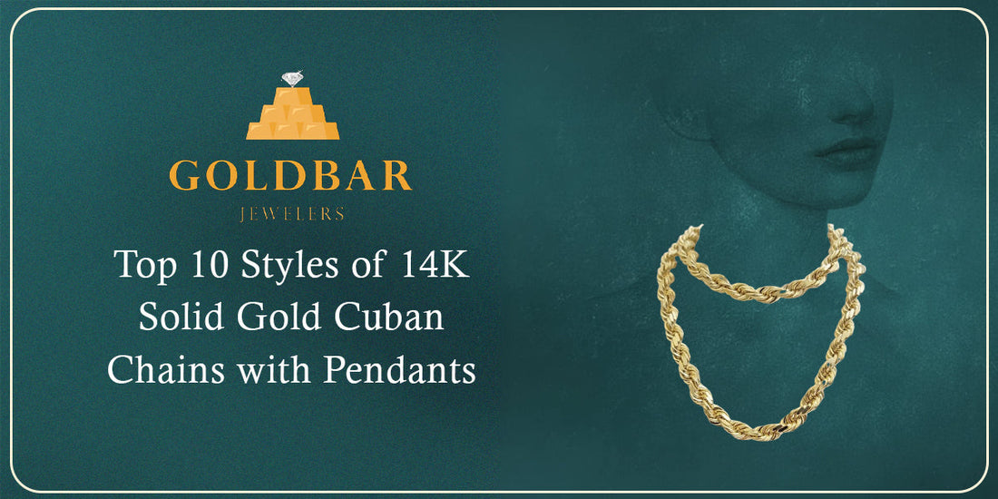 Shop 14K Solid Gold Cuban Chains with Pendants in USA