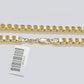 10K Yellow Gold Box Byzantine Chain Necklace 20'' Inch 4mm Real 10kt Lobster Lock
