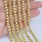 10K Yellow Gold Box Byzantine Chain Necklace 20'' Inch 4mm Real 10kt Lobster Lock
