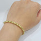 10k Yellow Gold Box Byzantine Bracelet 4mm Unisex 9.5" inch Real 10kt Men Women
