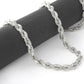 Real 10K White Gold Rope Chain 6mm Necklace 24'' Inches Lobster Lock 10kt