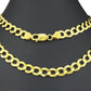 Real 10k Yellow Gold Cuban Curb Link Chain 8mm Necklace 28'' Lobster Lock 10kt