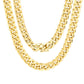 Real 10kt Yellow Gold Miami Cuban Link Chain 10k Necklace 30 Inches 9mm Box Lock