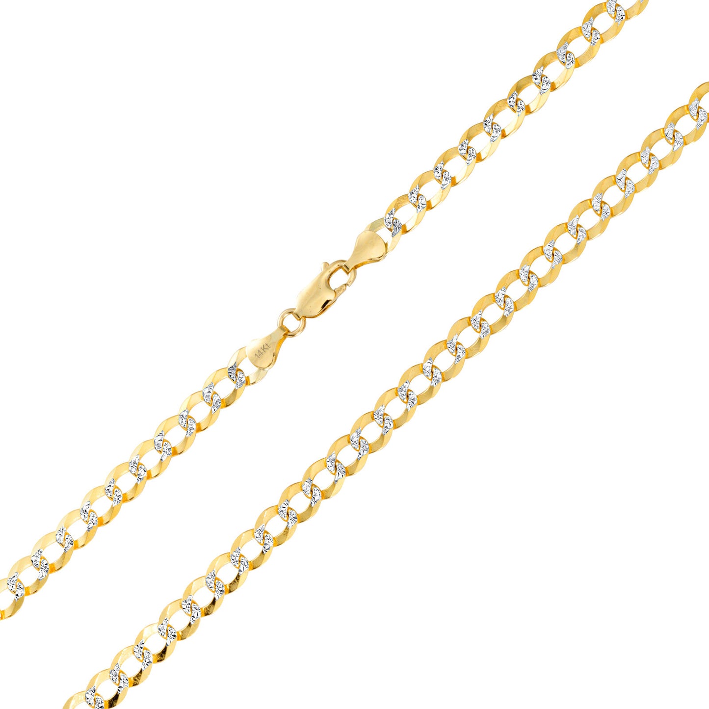 10K Solid Yellow Gold Cuban Curb Chain 12mm Diamond Cut Necklace 20'' Inches
