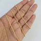Real 18k Rope Chain Necklace 22 Inches 1mm Yellow Gold Men Women 18KT SOLID