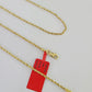 Real 18k Rope Chain Necklace 22 Inches 1mm Yellow Gold Men Women 18KT SOLID