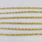 Real 18k Rope Chain Necklace 22 Inches 2mm Yellow Gold Men Women 18KT SOLID