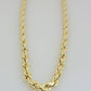 10K Yellow Gold Rope Chain Necklace 7mm 22 Inch REAL 10kt Diamond Cuts For Mens