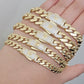 Real 14k Yellow Gold Necklace Link Chain Royal Cuban 7mm- 15mm 20 22 24 26 Inch