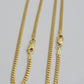 Solid 18k Gold Necklace Chain Miami Cuban Link 2mm 24 Inch Real 18kt Yellow Gold