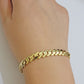 10k Yellow Gold Bracelet Ladies 7.25 Inch Royal Monaco Cuban Link 7mm For Women