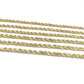 Real 10K Yellow Gold Rope Chain 4mm Necklace 16-30'' Inches Lobster Lock 10kt