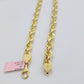 Real 14k Rope Necklace Chain 26 Inch 7mm Mens Diamond Cut 14kt Yellow Gold SOLID