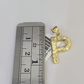10k Gold Initial P Charm Rope Chain 16"-26" 2.5mm SET Necklace Alphabet Pendant