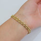 Real 14k Yellow Gold Chino Bracelet 8 Inch 7mm Men's Name Plate ID Link Solid