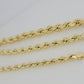 Real 10k Yellow Gold Chain Rope Necklace 6mm 7mm 8mm 20" 22" 24" 26" 28" 30" Men