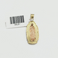 Real 10k Yellow Gold Virgin Mary Pendant 10kt Gold Charm For Necklace