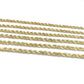 Real 14k Yellow Gold Rope Chain Necklace 4mm 18-30 Inch Diamond Cut 14kt SALE