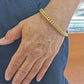 Real 10k Yellow Gold Bracelet 6mm Franco Style 8.5 inch 10kt Strong For Mens