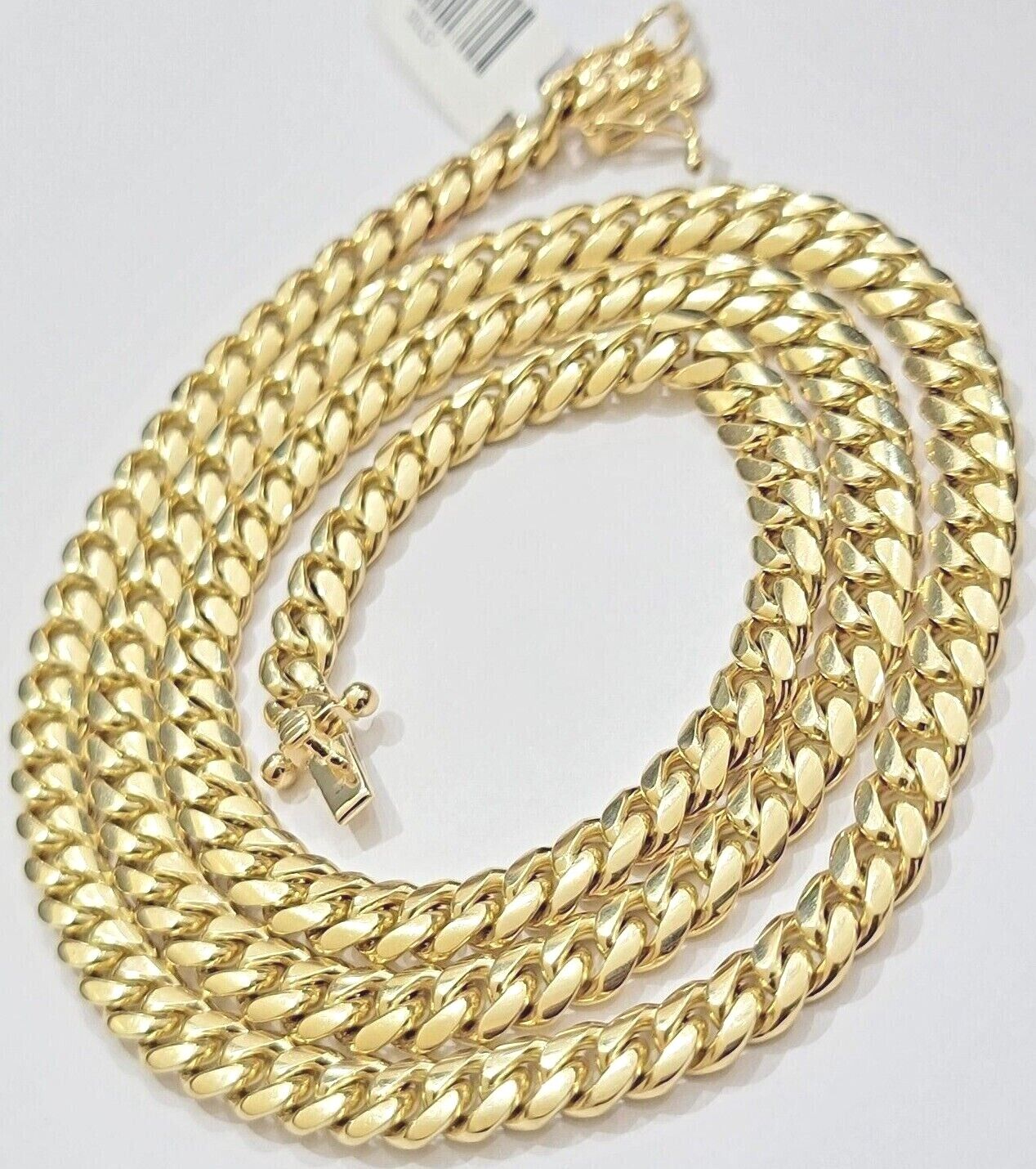 Real 10k Yellow Gold Chain 24 Inch 6mm Miami Cuban Link SOLID 10kt Strong Link